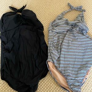 Set of 2 halter maternity bathing suits
